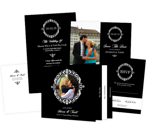 wedding theme black and white wedding