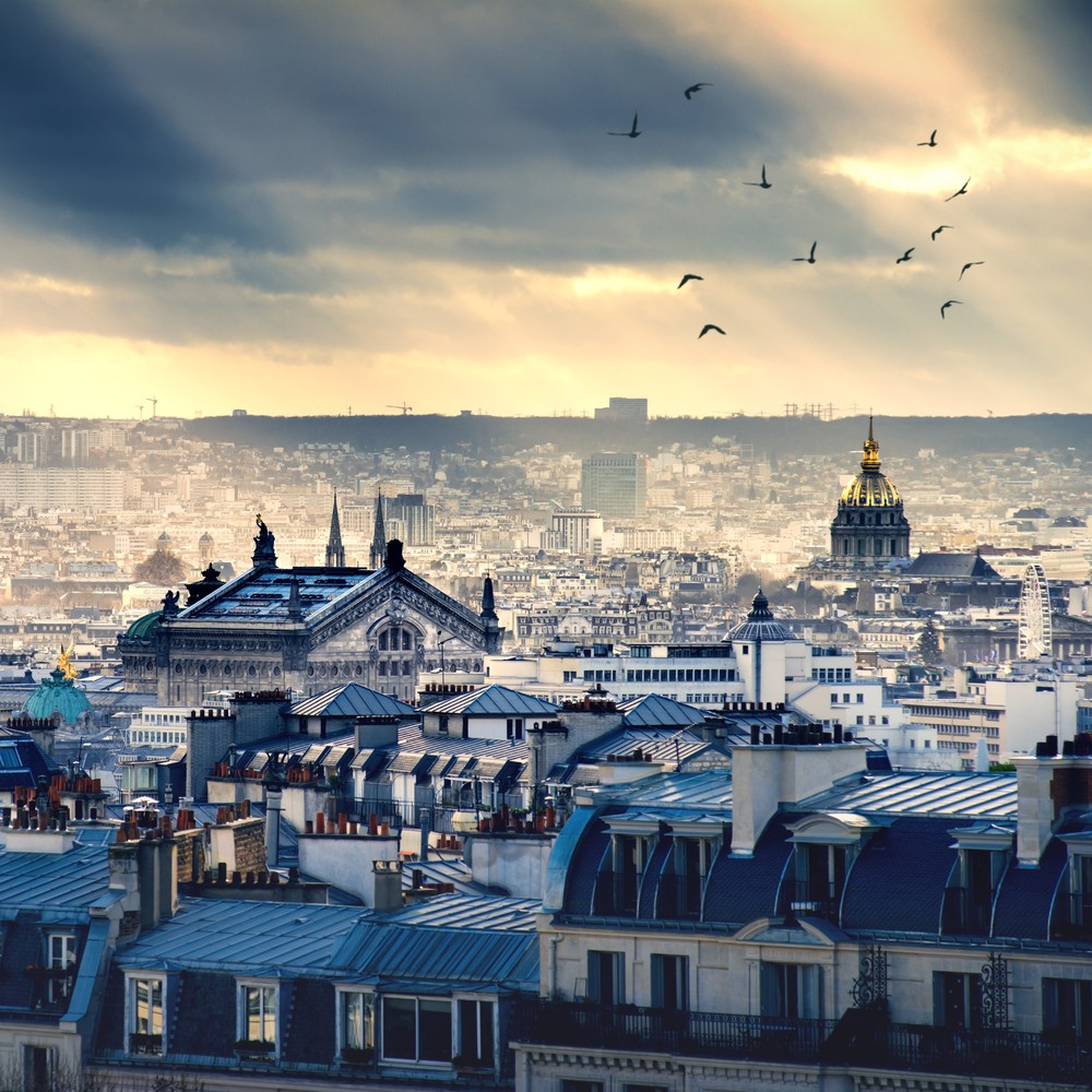 Paris cityscape taken from Montmartre. Best Honeymoon Destinations