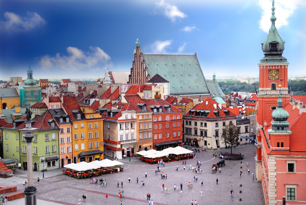 View of Royal Castle in Warsaw Poland. Best Honeymoon Destinations