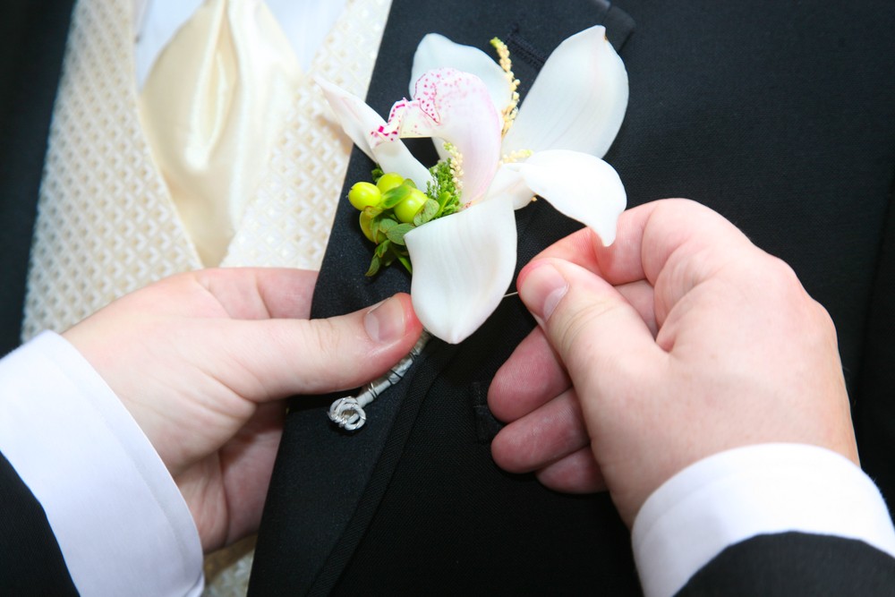 black and white wedding