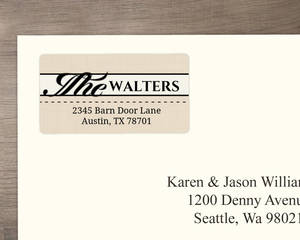 Western Love Address Label
