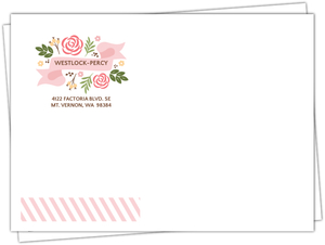 Modern Florals Custom Envelope