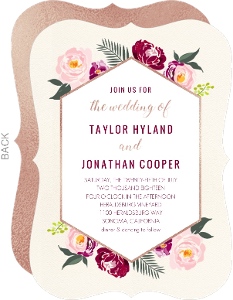 Floral Boho Wedding Invitation