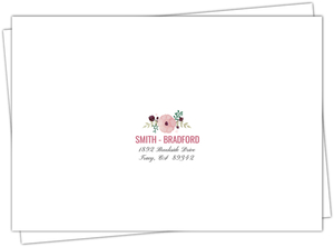 Pink Modern Watercolor Mailing Address Envelope