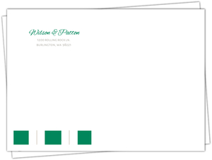 Bold Stripes Classic Custom Envelope