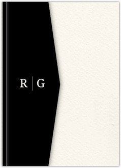 Traditional Double Frame Pocketfold Wedding Invitation