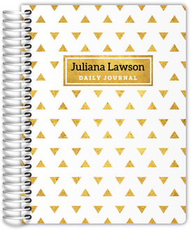 Faux Gold Foil Pattern Wedding Journal