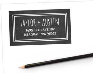 Rustic Barn Chalkboard Address Label