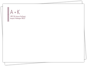 Modern Geometric Lavender Wedding Invitation Envelope