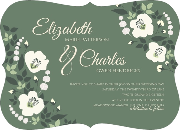 Big and Bold Love Wedding Invitation