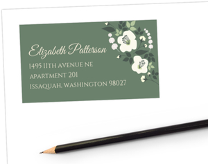 Greenery Floral Address Label
