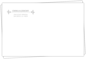 Gray Whimsical Address Envelope