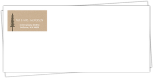Rustic Pine Trees Custom Envelope