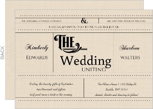 Western Love Gay Wedding Invitation