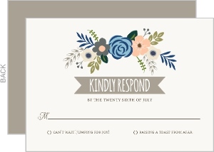 Springtime Floral Response Card