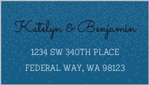 Whimsical Winter Snow Custom Address Label