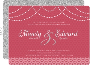 Elegant Royal Pattern Wedding Invitation