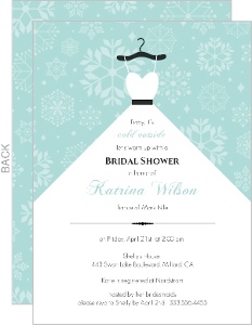 Snowflake Bridal Shower Invitation