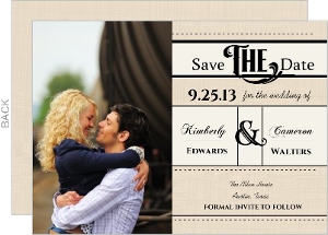 Western Love Wedding Save the Date