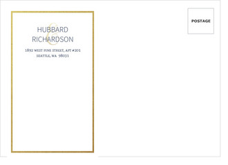 Faux Foil Midnight Stars Custom Envelope